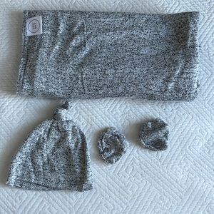 Lou Lou & Company heather gray newborn bundle